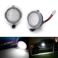 2PC White LED Under Side Mirror Puddle Lights Compatible for Ford F150 Mondeo MK5 Edge Fusion Explorer Flex Taurus Mustang Light Bulbs  LEDs HIDs