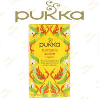 ชา PUKKA Organic Herbal Tea ?⭐TURMERIC ACTIVE⭐? ชาสมุนไพรออแกนิค ชาเพื่อสุขภาพจากประเทศอังกฤษ 1 กล่องมี 20 ซอง