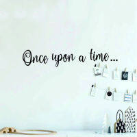 WJWY Once Upon A Time สติ๊กเกอร์ติดผนังเด็กห้องเด็กห้องนอน Wall Art Decals ตกแต่งบ้านภาพจิตรกรรมฝาผนังไวนิล Nursery Wall Decor