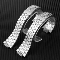 Stainless Steel Watch Strap Bracelet Silver Metal Watchband with Folding Clasp For Patek Philippe Nautilus 5711 /1A010 25x13mm