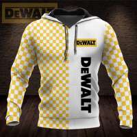 （ALL IN STOCK XZX）  DeWalt 3D All Over Printed Custom Name T-Shirt Sweatshirt Hoodie Bomber 563  (Free customized name logo for private chat, can be changed with or without zipper)