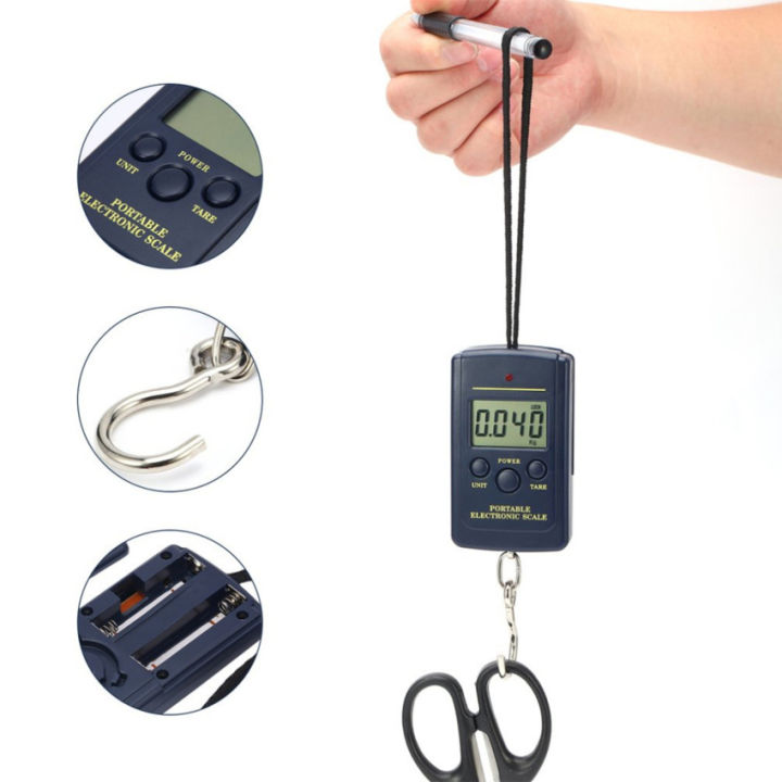 1pc Portable Luggage Scale With Strap, Electronic Rechargeable Hanging Hook  Scale Suitable For Fishing, Luggage, Travel