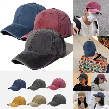 RAINBOWCO Plain Baseball Cap Korean Hat For Men And Women Unisex Cotton  Adjustable