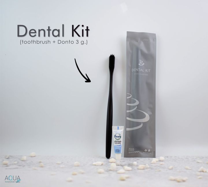 ขายดี-ชุดแปรงสีฟันโรงแรม-รุ่น-stone-dental-kit-แพ็คชนิดละ125ชิ้น-ของใช้ในโรงแรม-ของโรงแรม-อเมนิตี้-hotel-amenities