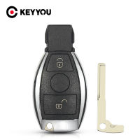 KEYYOU Smart Car Key Case for Benz ML SL SLK CLK W211 Year 2000+ Supports Original BGA Key Case 2 Buttons