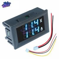 【LZ】☞✸◕  Dc 0- 100v mini digital voltímetro 10a painel amp volt tensão medidor de corrente testador detector display led carro automático vermelho azul verde