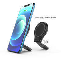 3 In 1 Magnetic Wireless Charger Stand Pad สำหรับ 12 13 14 Pro Max 11 15W พับได้ Fast Charging Station