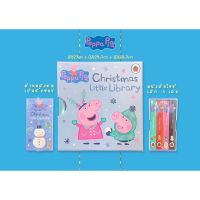 ✅ Peppa Pig Little Library Christmas Books Set ชุดเซตหนังสือ เปปป้า พิกไซส์มินิ 4 เล่ม