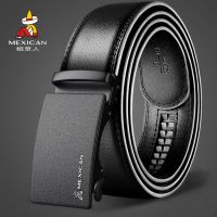 Scarecrow belt leather automatic male han edition pure man leather belt buckle leisure business tide student belt