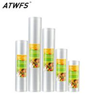 【YOYO Household Products】 ATWFS ถุงยาขอบสุญญากาศสำหรับเครื่องปิดผนึกเครื่องถนอมอาหารพลาสติกถุงเก็บของห้องครัวแพ็คม้วนบรรจุภัณฑ์3-5ชิ้น