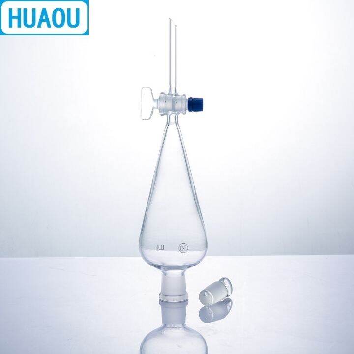 cw-huaou-500ml-seperatory-funnel-pear-with-ground-glass-stopper-and-stopcock-laboratory-chemistry