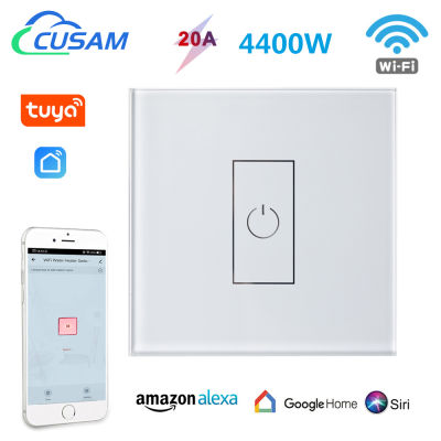 Tuya Smart Switch WiFi 20A Circuit Breaker for Lighting Boiler Water Heater Air Conditioner Works with Alexa Google Home Siri