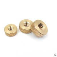 5pcs/lot M3 m4 m5 m6 brass flat thin head knurled Hand Tighten thumb Nut