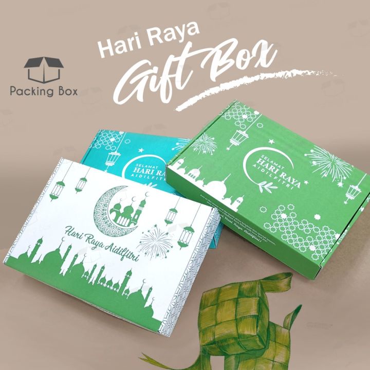 Hari Raya Colour Gift Box Craft Paper Box Pizza Box Carton Box Kotak ...