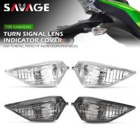 ☍พยานภาพเลนส์สีอ่อนไฟระบุสัญญาณเลี้ยวสำหรับ KAWASAKI NINJA 250 300 400 650 1000 Z1000SX ZX-6R ZX6R ที่คลุมโคมไฟท้ายรถจักรยานยนต์