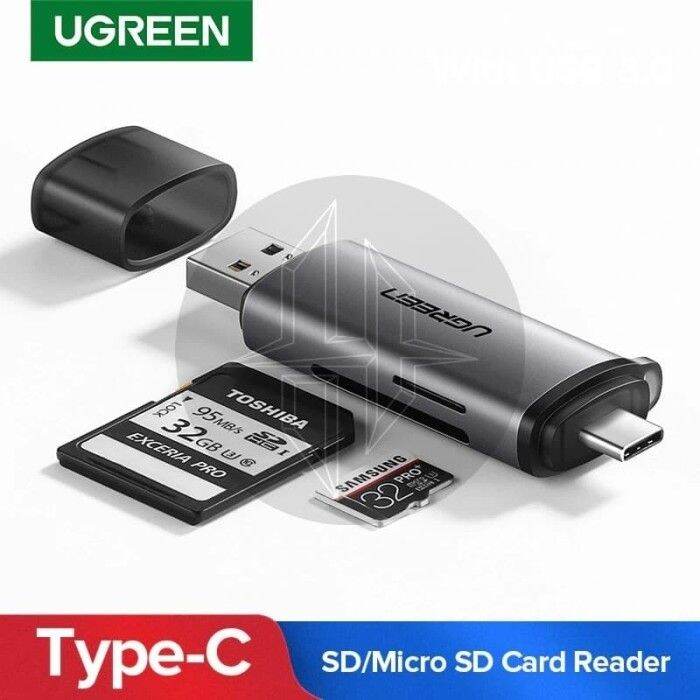 Ugreen Card Reader Otg In Usb Type C Usb A Tf Sd Card Reader Otg