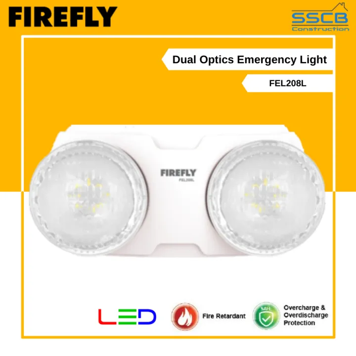 Firefly Emergency Light Dual Optics (FEL208L) Lazada PH