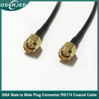 1pc New SMA Male to Male Plug Connector RG174 Coaxial Cable Pigtail 20CM