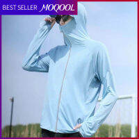 MOQOOL เสื้อผ้าครีมกันแดด สําหรับผู้ชายฤดูร้อนป้องกันรังสียูวีระบายอากาศได้ UV  เสื้อวอร์ม