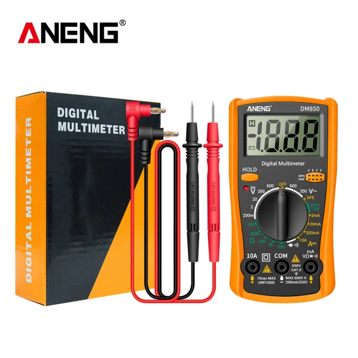 AUBTOOL ANENG DM850 LCD Digital Multimeter Voltmeter Ammeter Ohmmeter ...