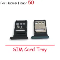 10PCS สําหรับ Huawei Honor 50 Pro Lite SE ที่วางถาดใส่ซิมการ์ด Slot Adapter อะไหล่ซ่อมทดแทน