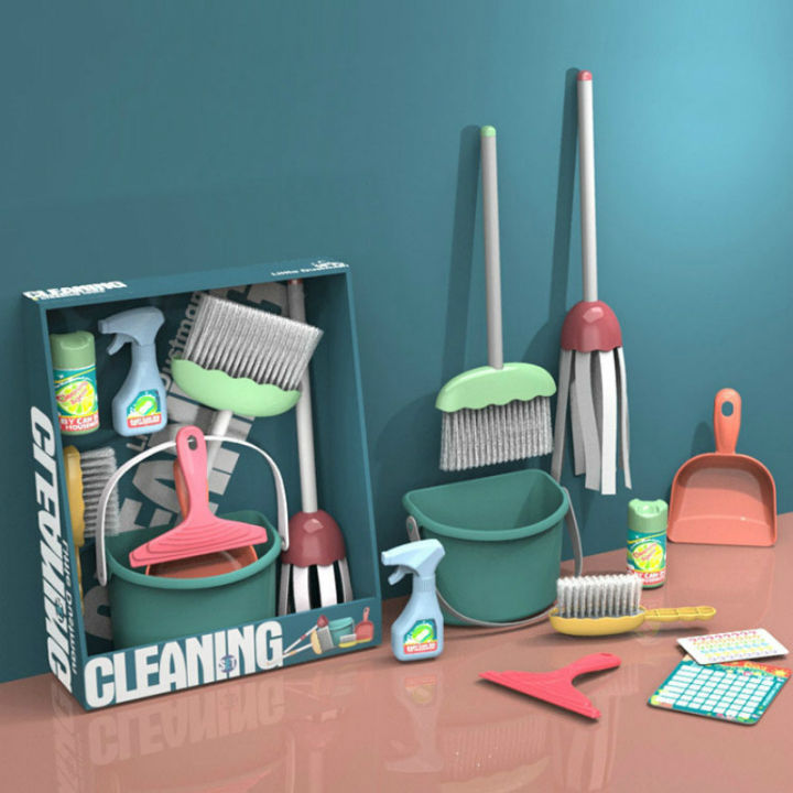 kids-cleaning-kit-toy-children-educational-housekeeping-simulation-play-toys-mop-broom-set-pretend-game-gifts-for-boys-girls