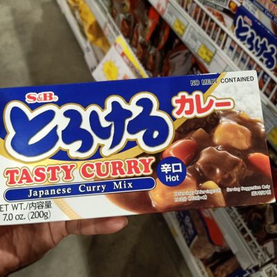 อาหารนำเข้า🌀 Spicy Curry Curry S & B S & B Tasty Curry Midium Hot 200g