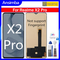 Ansimba TFT 6. 5นิ้วจอ LCD สำหรับ Realme X2 Pro ชุดดิจิไทเซอร์หน้าจอสัมผัส LCD สำหรับ Realme X2 Pro RMX1931หน้าจอสำรอง