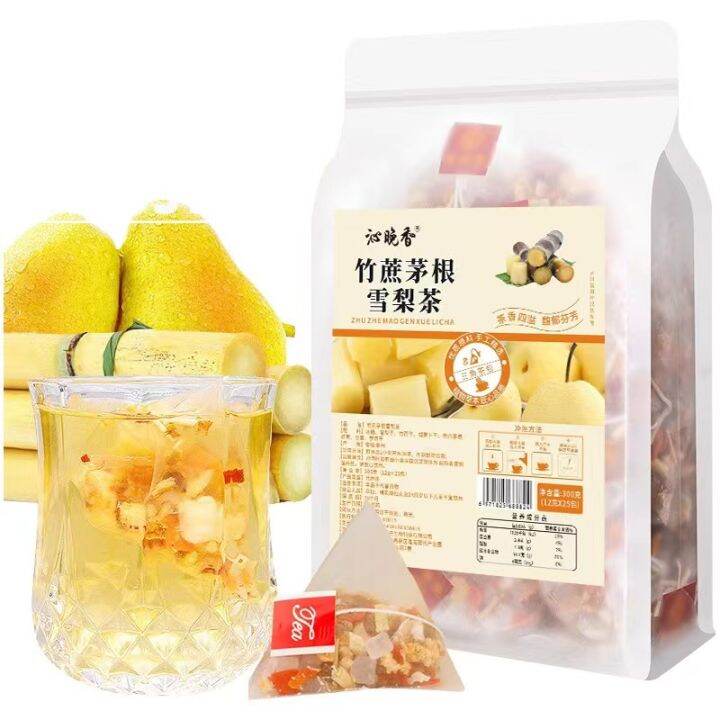 Bamboo cane, thatched root, pear tea, horse chestnut, water chestnut