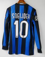 10 SNEIJDER INTER MILAN FINAL MADRID 2010 WINNERS LONG SLEEVED FOOTBALL SHIRT SOCCER JERSEY