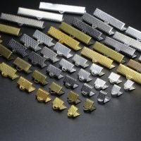 [HOT PPLMZKKLWEWH 605] ตัวเชื่อมต่อสายไฟ Crimp End ลูกปัดหัวเข็มขัดเคล็ดลับ Clasp สายไฟแบน Clasps สำหรับเครื่องประดับทำ Diy สร้อยคอสร้อยข้อมือ