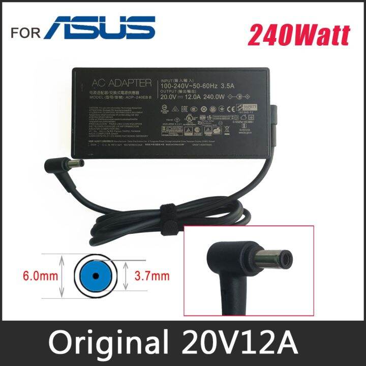 Original 20V 12A Laptop Power Supply Ac Adapter 240W ADP-240EB B For ...