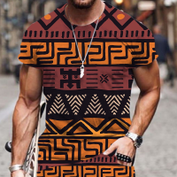 2023 NEW Short Sleeved T-shirt, 3d African Tribal Print, Large Size, Comfortable to Wear, Fashionable for Both Men And Women. fashion t-shirt