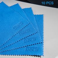 【lz】◑  Panos de limpeza de microfibra SGCB Pano de vidro sem fiapos Revestimento absorvente do carro Toalhas de pintura 10x10 cm 10pcs