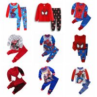 Childrens Clothing Sets Boys Sleepwear Clothes Kid Pajamas Set Spiderman Baby Girl Cotton Cartoon Pijamas Spring Autumn Pyjamas