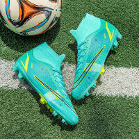 Cleats Soccer Original New High-top Football Shoes Men And Women Long Nail Students Outdoor Training Comition Sports