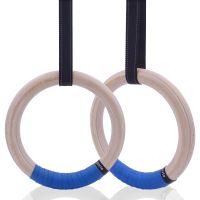 Gymnastic Rings 25/28mm with Adjustable Buckles 1-5M Straps for Fitness Home Gym Crossfit Pull Up Dips Muscle Ups Training