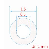 5เมตรอาหารเกรดซิลิกาเส้นเลือดฝอยใสท่อซิลิโคนปรับท่อยางซิลิโคน ID 0.5-4มิลลิเมตร /Od 1-8มิลลิเมตรซิลิโคนที่มีความยืดหยุ่น