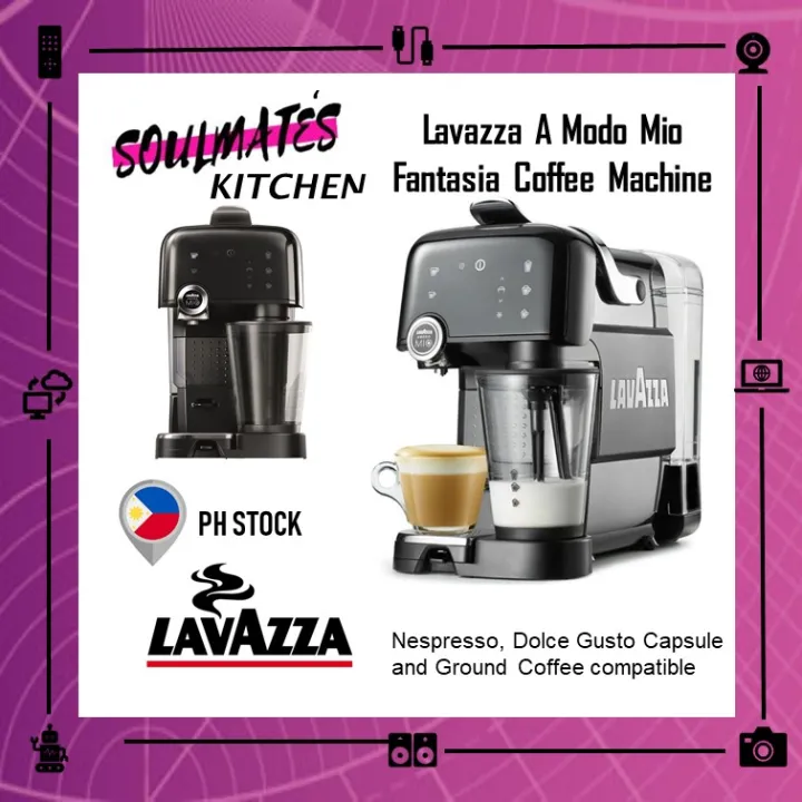 Lavazza Fantasia A Moda Coffee Machine with Milk Frother Nespresso