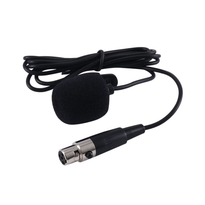 professional-lavalier-lapel-tie-clip-condenser-microphone-4pin-mic-for-shure-bodypack-4-pin-xlr