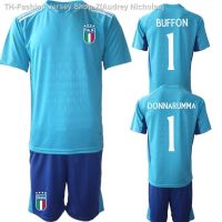 ☾ Audrey Nicholas เสื้อผู้รักษาประตู อิตาลี Gianluigi Buffon No. 1 สีฟ้า แขนสั้น No. 99 สามารถปรับแต่งชื่อได้ สําหรับเด็ก และผู้ใหญ่