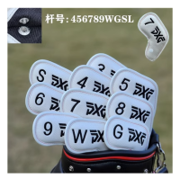 Migrant 10pcs Universal golf club cover, club head cover, iron club cover, ball head cover, protective cover, snap closure Golf