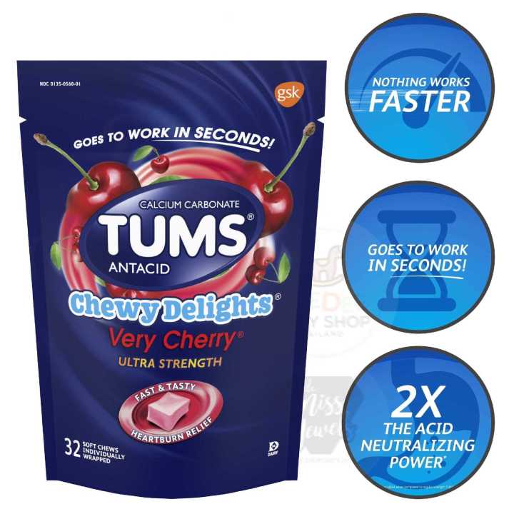 TUMS Antacid Chewy Delights Ultra Strength