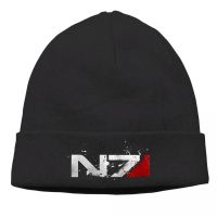 【YD】 Bonnet Mass Effect Game Cycling Knitted Hat Distressed N7 Warm Hip Hop Skullies Caps