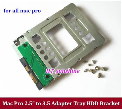 New 2.5 SSD to 3.5 SATA Hard Disk Drive HDD Adapter Caddy Tray CAGE Hot Swp Plug for ALL Mac Pro machine Free shipping