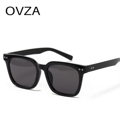 OVZA แว่นตากันแดดผู้หญิงย้อนยุคแบรนด์ออกแบบสี่เหลี่ยมผืนผ้าแว่นกันแดดชายคลาสสิกเลนส์ป้องกันรังสียูวี S1055
