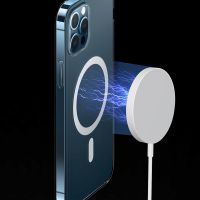 Magnetic Wireless Charging For iPhone 12 12Pro Max for mini Samsung Xiaomi With Cable Magnet 15W Magnetic Wireless Charger