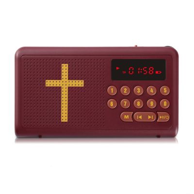 MP3 audio Bible player speaker support TFSD card USB flash drive audio input earphone output and FM radio