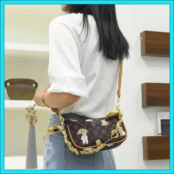 Teddy bear chain plush bag Korean version of the shoulder diagonal small bag  : Women's Handbags