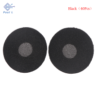 【Paul L】 40pcs ไมโครโฟนฟองน้ำโฟมฝาครอบถอดกระจกป้องกัน MIC CAP Pad